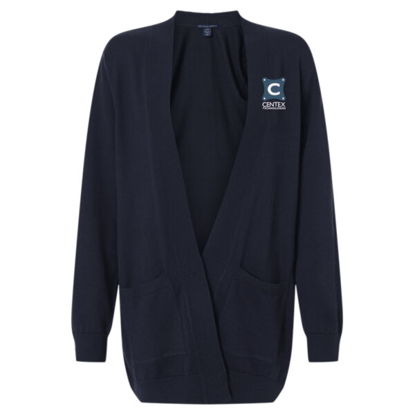 Centex Technologies Embroidered - Women's New Classics Open Cardigan Sweater Thumbnail